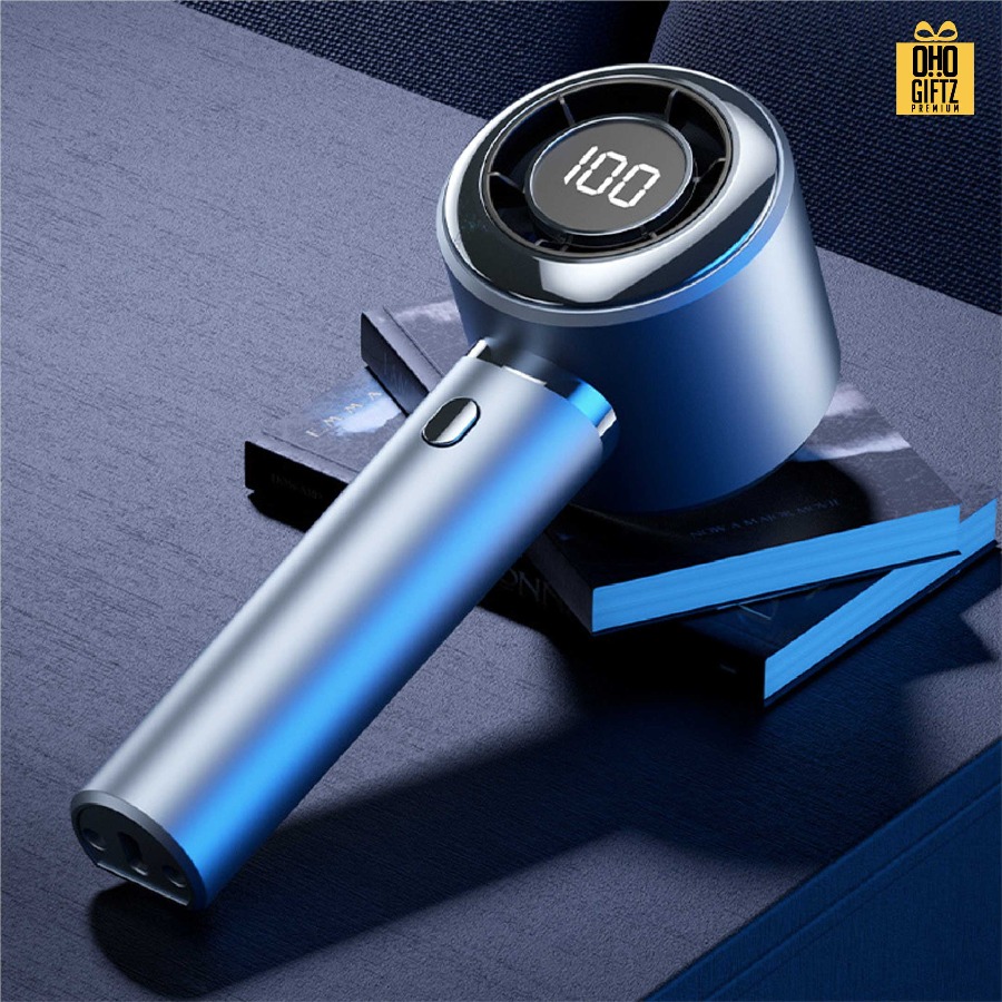 พัดลมมือถือ USB ปรับระดับได้ 1-100 สกรีนโลโก้ ทำเป็นของพรีเมี่ยม