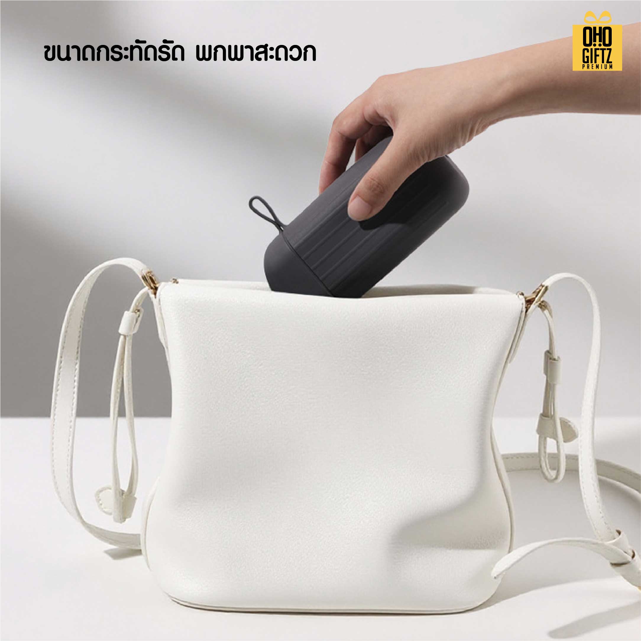หมอนรองคอเป่าลมแบบพกพา สกรีนชื่อ สกรีนโลโก้ ทำเป็นของพรีเมี่ยมได้ 