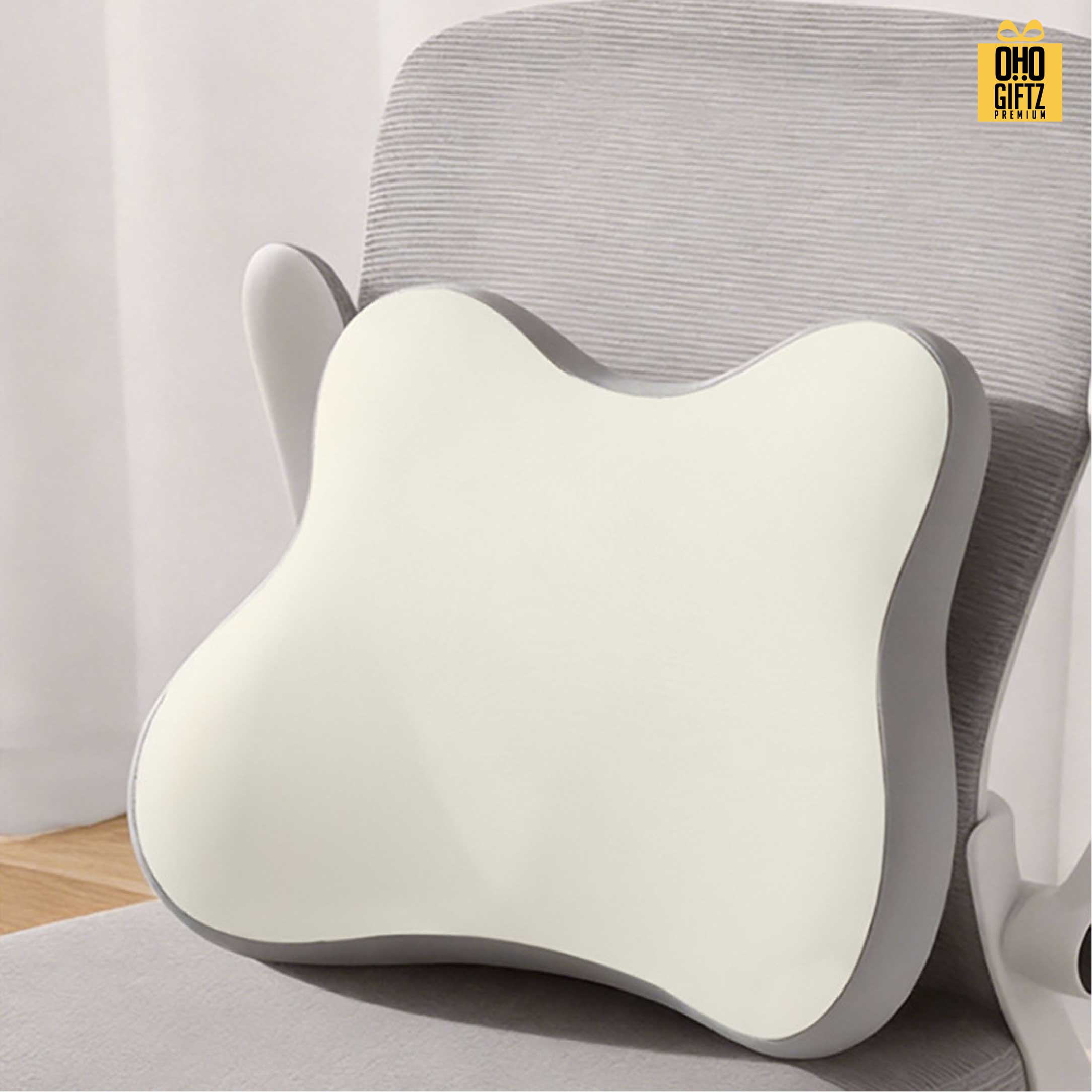 หมอนพิงหลัง Memory Foam สกรีนโลโก้ ทำเป็นของพรีเมี่ยมได้ 