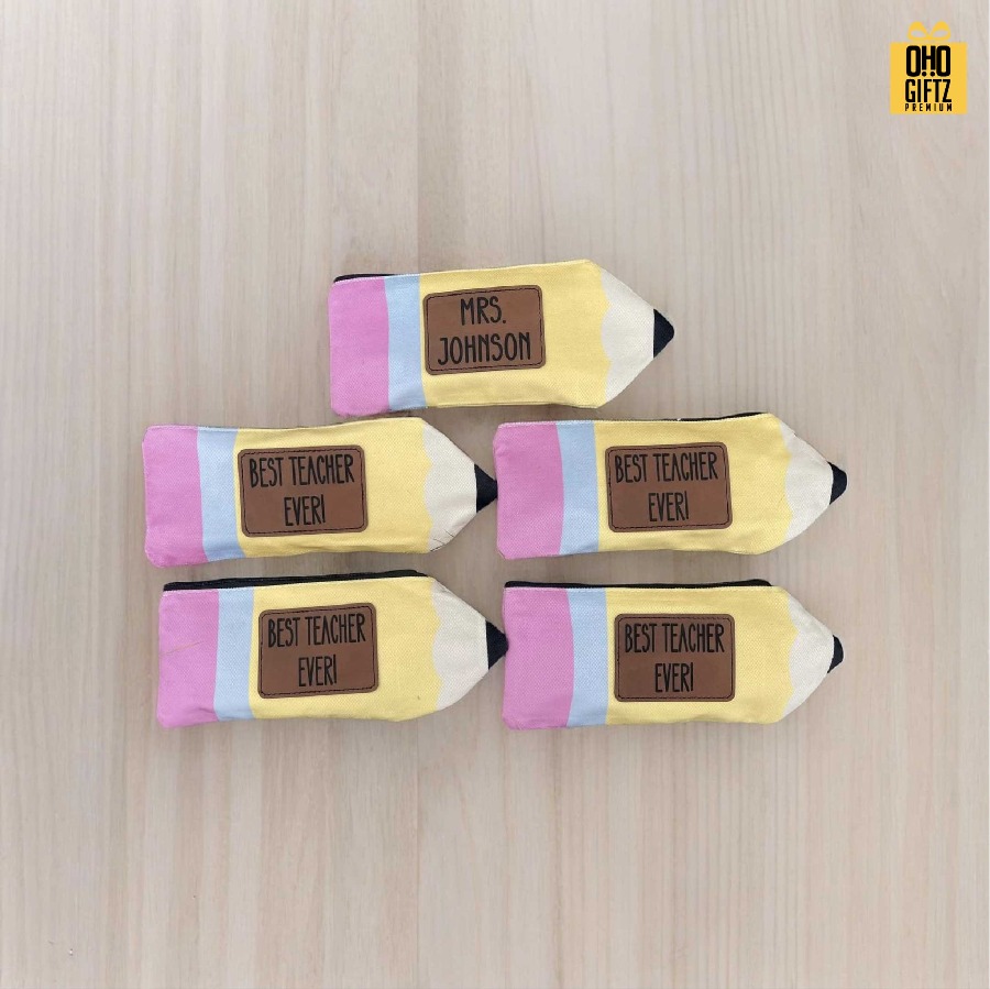 กระเป๋าใส่ดินสอผ้า ทรงดินสอ สกรีนโลโก้ ทำเป็นของพรีเมี่ยม