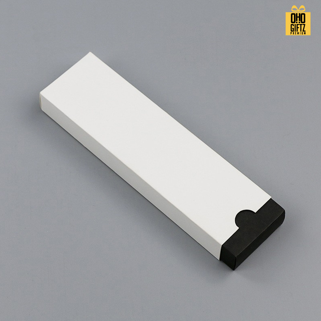 กล่องกระดาษใส่ปากกาเท่ๆ สกรีนชื่อ สกรีนโลโก้ทำเป็นของพรีเมี่ยมได้