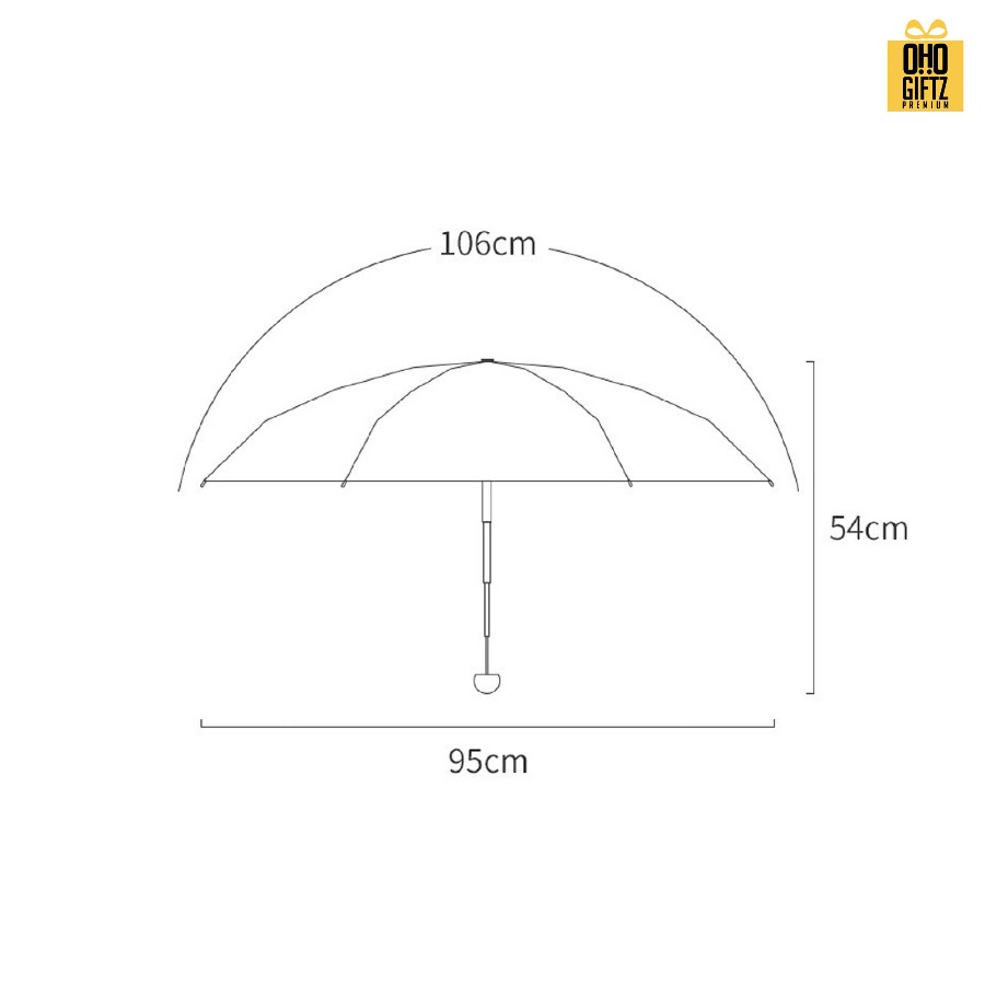 ร่มพับด้ามจับทรงกลม สกรีนโลโก้ ทำเป็นสินค้าพรีเมี่ยม ของชำร่วย ของที่ระลึก
