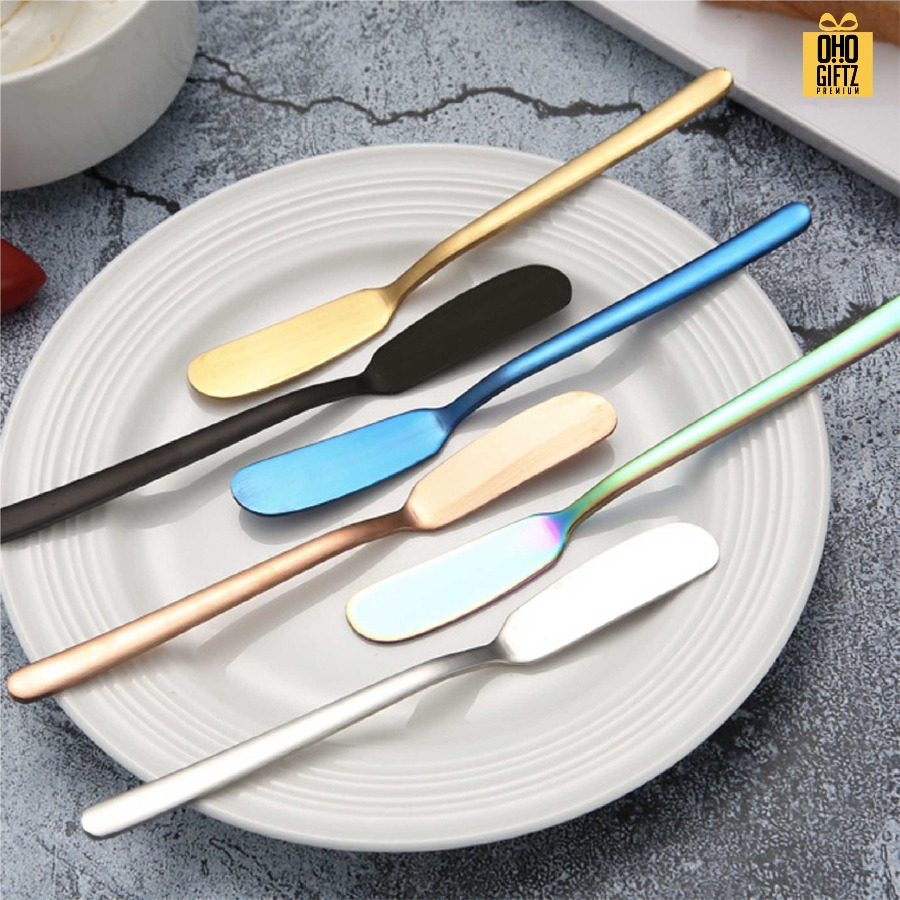 มีดตัดเนยสแตนเลส 304 สกรีนโลโก้ ทำเป็นของพรีเมี่ยมได้