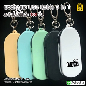 พวงกุญแจ USB Cable 3 in 1