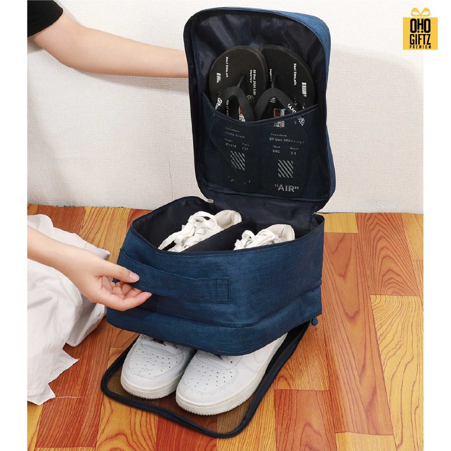 กระเป๋าใส่รองเท้าเสริมเดินทาง สกรีนโลโก้ ทำเป็นของพรีเมี่ยมได้