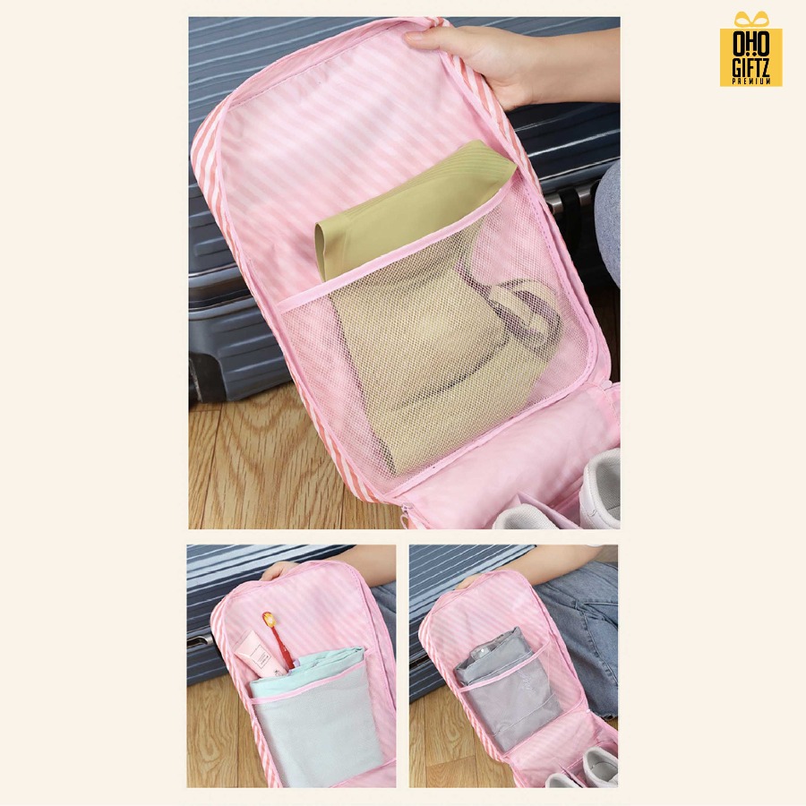 กระเป๋าใส่รองเท้าเสริมเดินทาง สกรีนโลโก้ ทำเป็นของพรีเมี่ยมได้