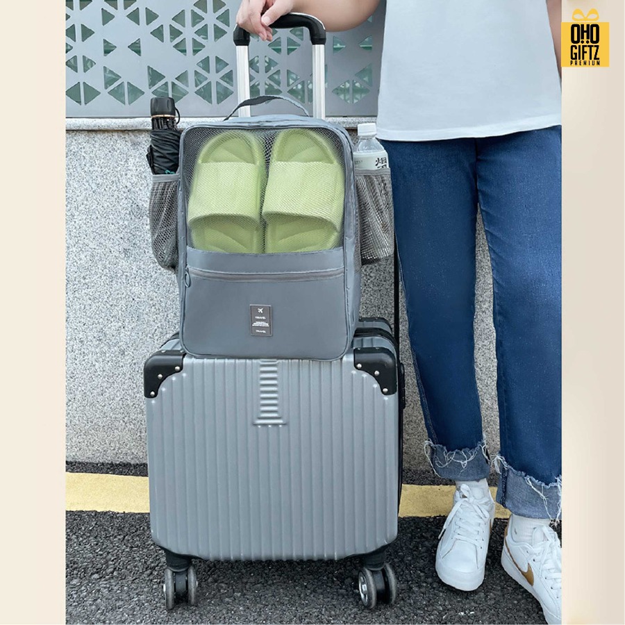 กระเป๋าใส่รองเท้าเสริมเดินทาง สกรีนโลโก้ ทำเป็นของพรีเมี่ยมได้