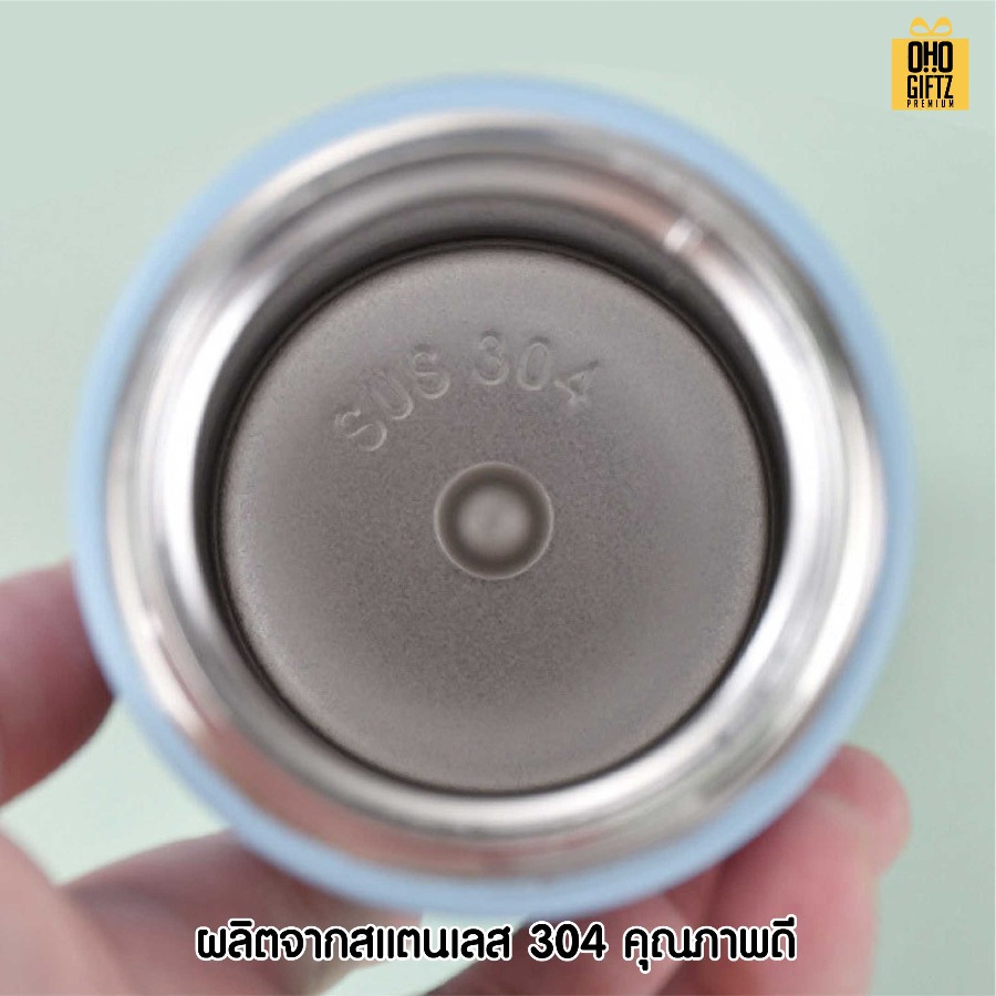 กระบอกสแตนเลสฝาใส สกรีนโลโก้ ทำเป็นของพรีเมี่ยมได้