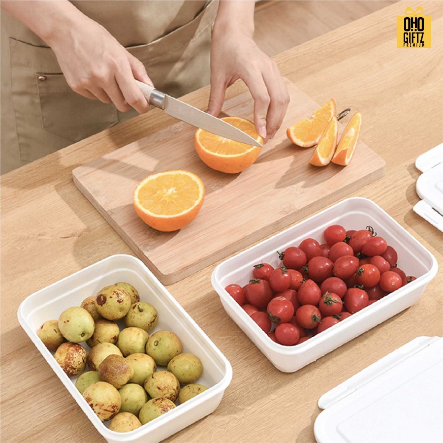 กล่องถนอมอาหาร สกรีนโลโก้ ทำเป็นของพรีเมี่ยมได้