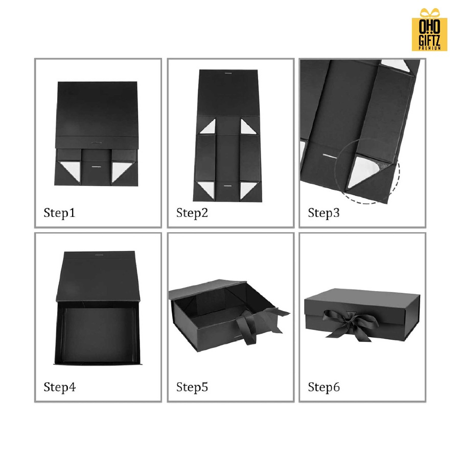 กล่องของขวัญสีเงินและสีทอง สกรีนโลโก้ สกรีนโลโก้ ทำเป็นของพรีเมี่ยม 