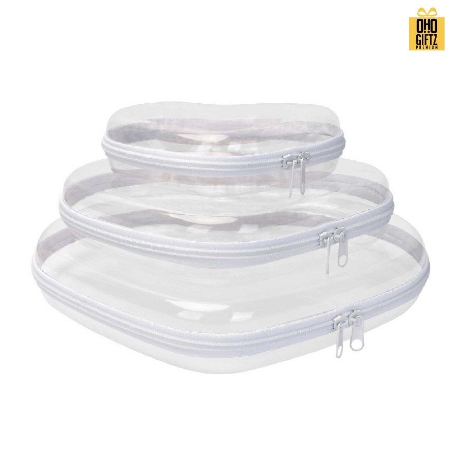 กระเป๋าพลาสติกทรงหัวใจ สกรีนชื่อ สกรีนโลโก้  ทำเป็นของพรีเมี่ยมได้