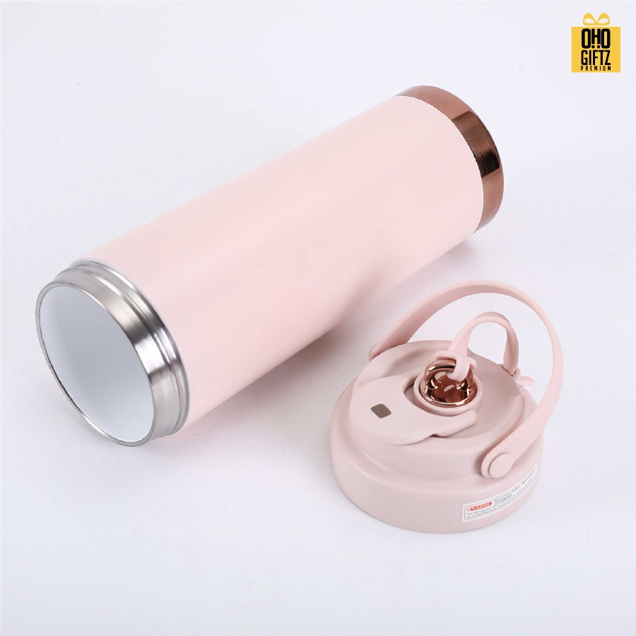 กระบอกสแตนเลส 304 ด้านในเคลือบเซรามิค สกรีนโลโก้ ทำเป็นของพรีเมี่ยมได้