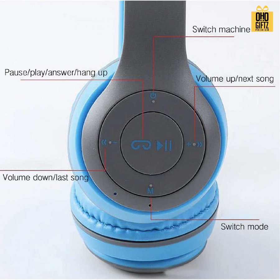 หูฟังบลูทูธแบบครอบหู Wireless Headphone สกรีนชื่อ สกรีนโลโก้ ทำเป็นของพรีเมี่ยมได้ 