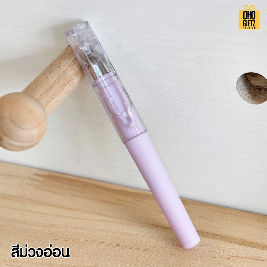 ปากกาเจล มีฝาปิด สกรีนชื่อ สกรีนโลโก้ ทำเป็นของพรีเมี่ยมได้