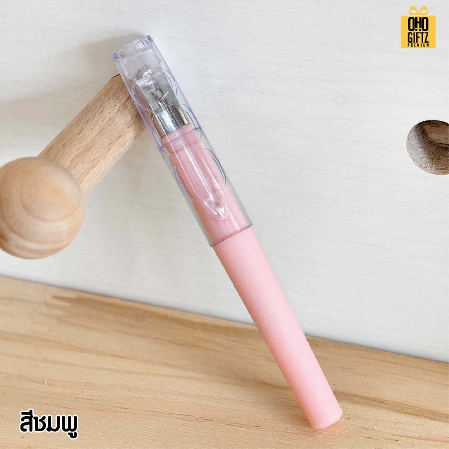 ปากกาเจล มีฝาปิด สกรีนชื่อ สกรีนโลโก้ ทำเป็นของพรีเมี่ยมได้