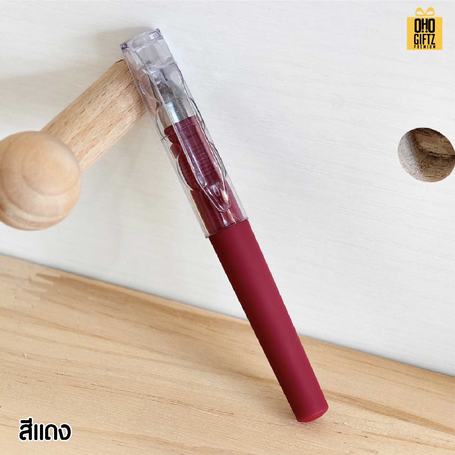 ปากกาเจล มีฝาปิด สกรีนชื่อ สกรีนโลโก้ ทำเป็นของพรีเมี่ยมได้