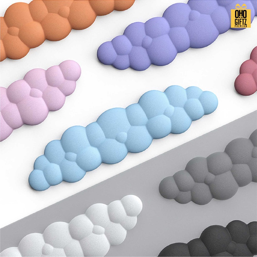 ที่รองข้อมือคีย์บอร์ดรูปก้อนเมฆ สกรีนโลโก้ ทำเป็นของพรีเมี่ยมได้