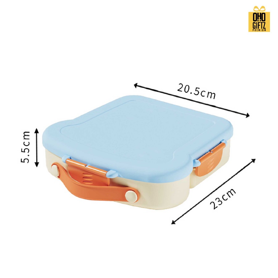 กล่องข้าวทรงขนมปัง สกรีนโลโก้ ทำเป็นของพรีเมี่ยมได้