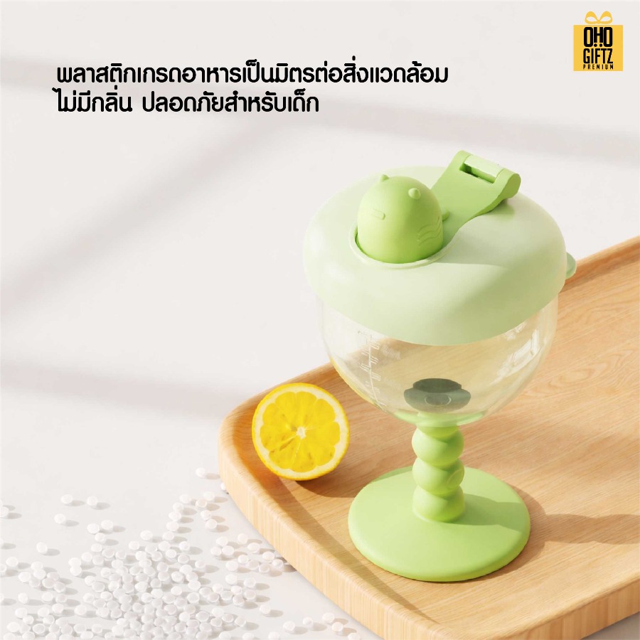 ถ้วยหัดดื่มสำหรับเด็ก สกรีนชื่อ สกรีนโลโก้ ทำเป็นของพรีเมี่ยมได้