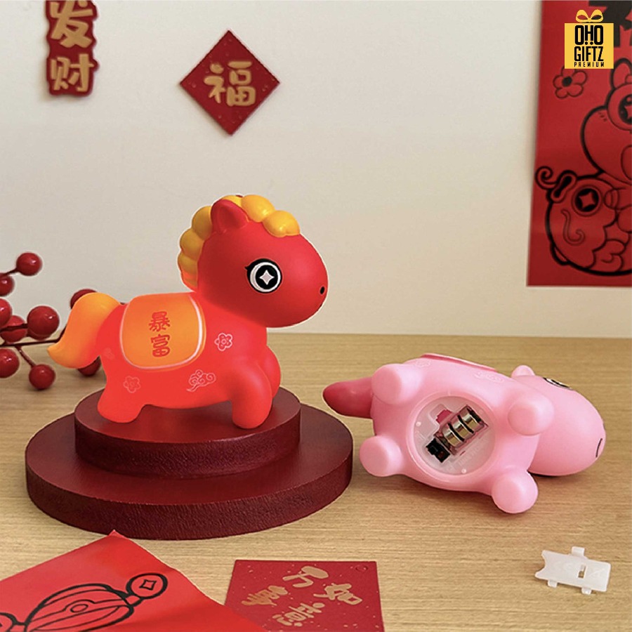 โคมไฟปีม้าโชคดี สกรีนโลโก้ ทำเป็นของพรีเมี่ยม ของที่ระลึกได้