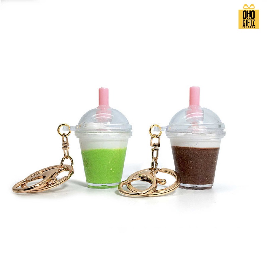 พวงกุญแจชานม สกรีนโลโก้ ทำเป็นของพรีเมี่ยม ของชำร่วยได้