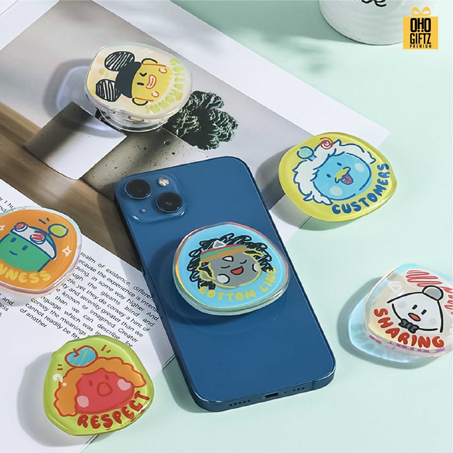 Griptok อะคลีลิคเคลือบเรซิ่น ดีไซน์ตามต้องการ สกรีนโลโก้ได้ สกรีนโลโก้ ทำเป็นของพรีเมี่ยมได้