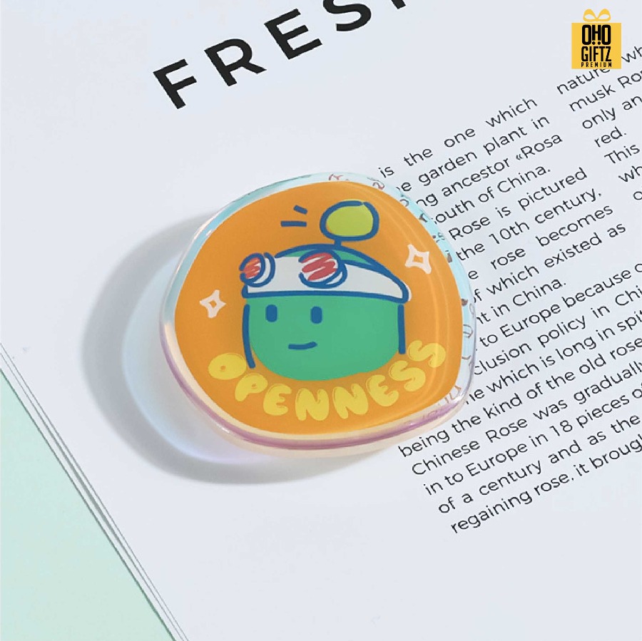 Griptok อะคลีลิคเคลือบเรซิ่น ดีไซน์ตามต้องการ สกรีนโลโก้ได้ สกรีนโลโก้ ทำเป็นของพรีเมี่ยมได้