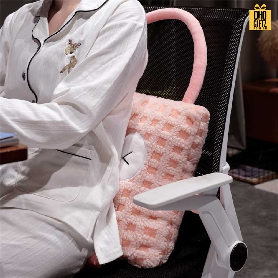 หมอนผ้าห่มตาราง น่ารัก สกรีนโลโก้ ทำเป็นของพรีเมี่ยมได้