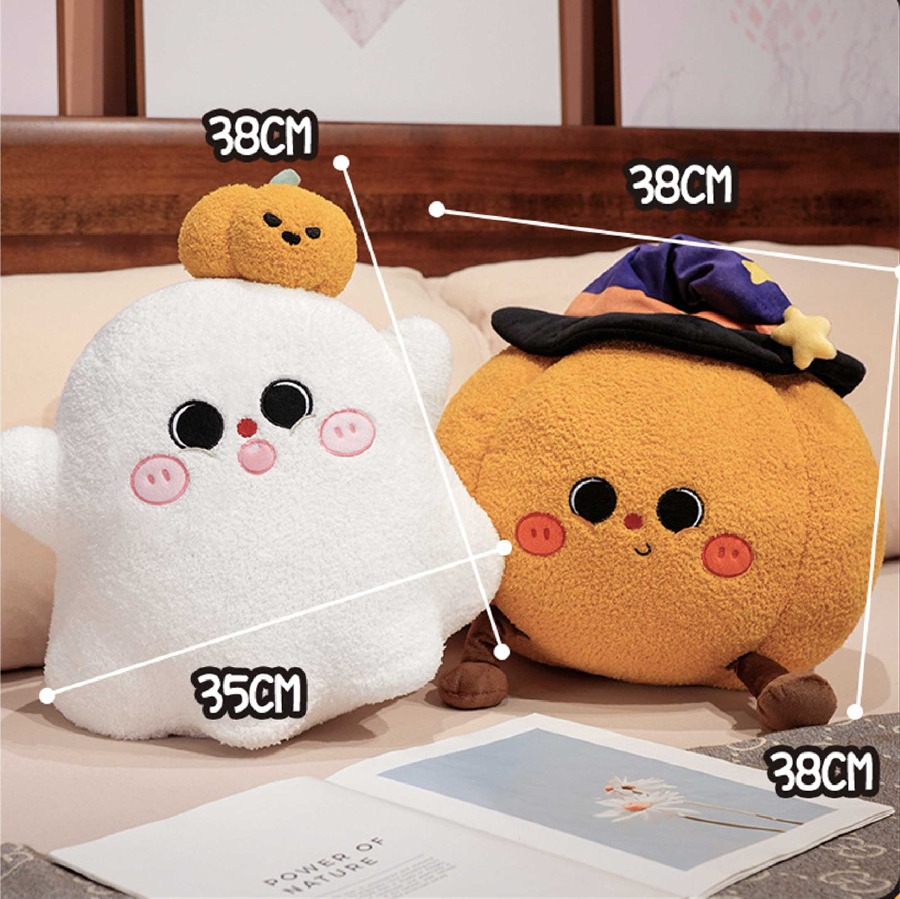 หมอนตุ๊กตาฮาโลวีน สกรีนโลโก้ ทำเป็นของพรีเมี่ยมได้ 