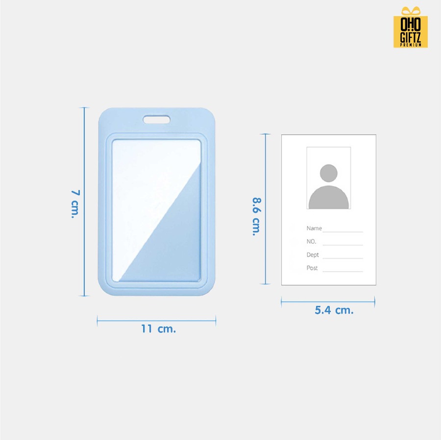 ที่ใส่บัตรพนักงาน PVC มีหลายสีให้เลือก สกรีนโลโก้ ทำของพรีเมี่ยมได้
