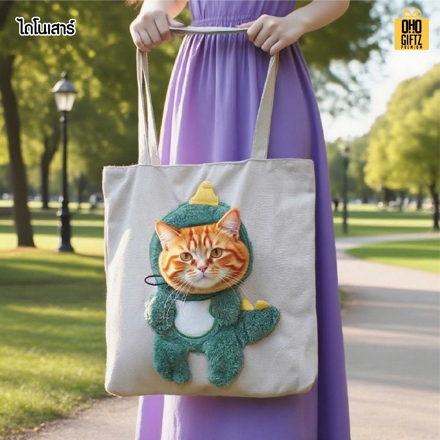 กระเป๋าใส่สัตว์เลี้ยง น่ารัก สกรีนโลโก้ ทำเป็นของพรีเมี่ยม