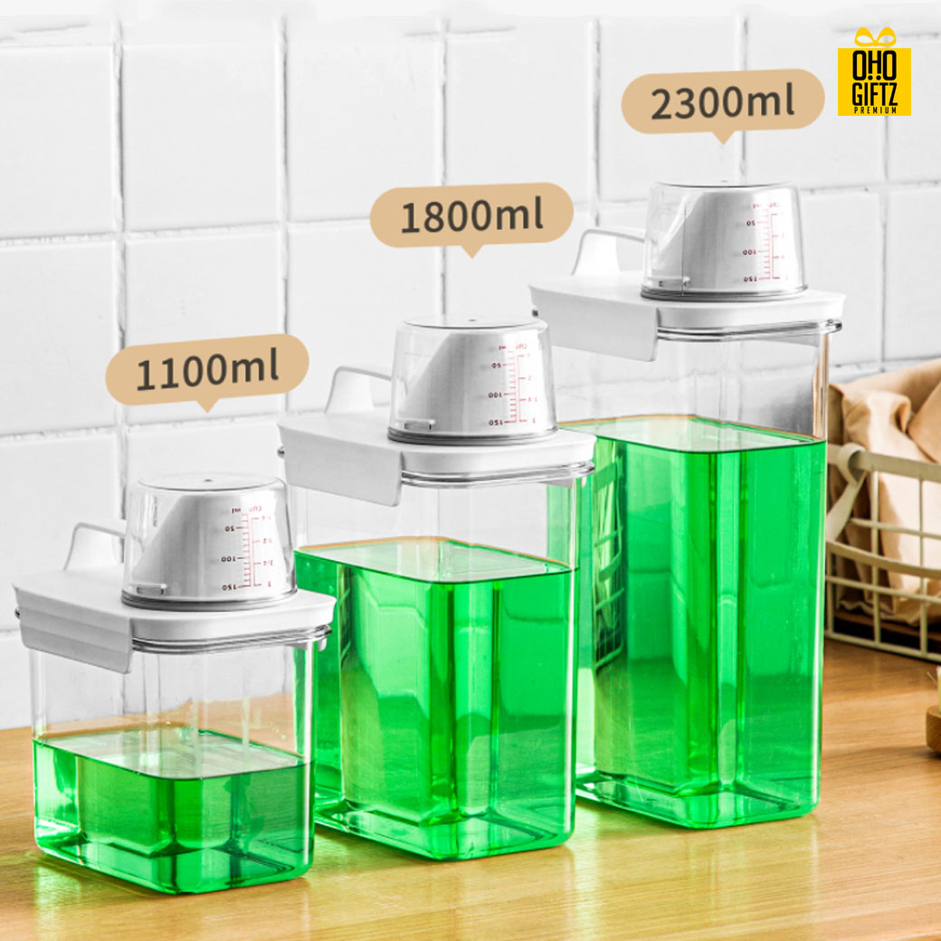 กล่องเก็บผงซักผ้า สกรีนโลโก้ ทำเป็นของพรีเมี่ยม