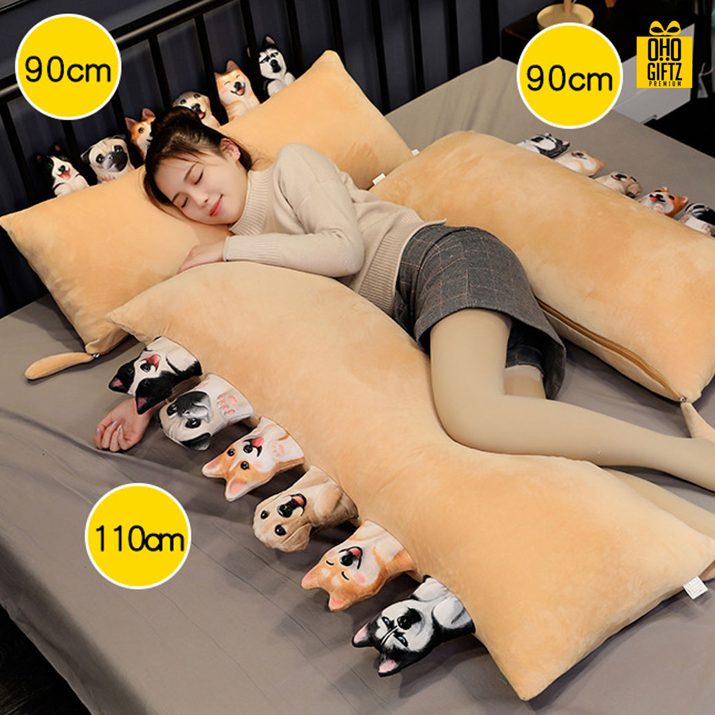 หมอนตุ๊กตาหมา สกรีนโลโก้ สกรีนชื่อร้าน ทำเป็นของพรีเมี่ยมได้