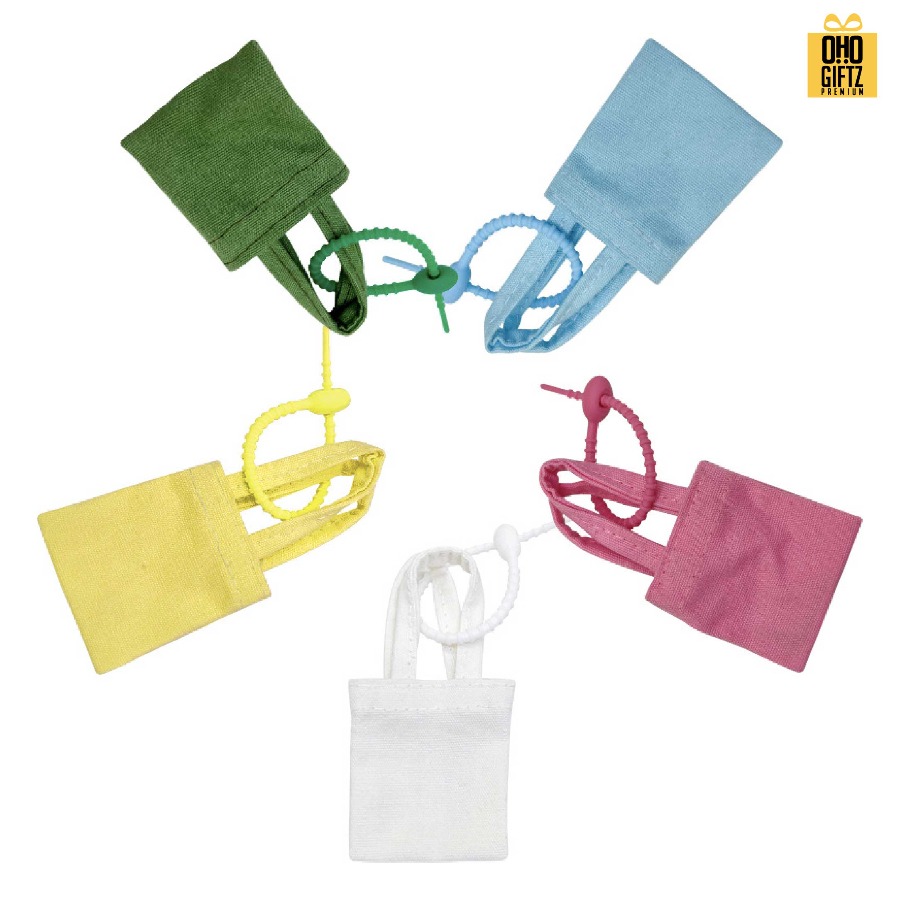 กระเป๋าจิ๋วใส่พวงกุญแจ สกรีนโลโก้ ทำเป็นของพรีเมี่ยมได้