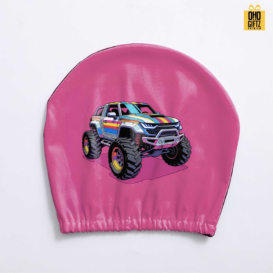 ผ้าคลุมหัวเบาะ พิมพ์ไม่จำกัดสี สกรีนโลโก้ ทำเป็นของพรีเมี่ยมได้