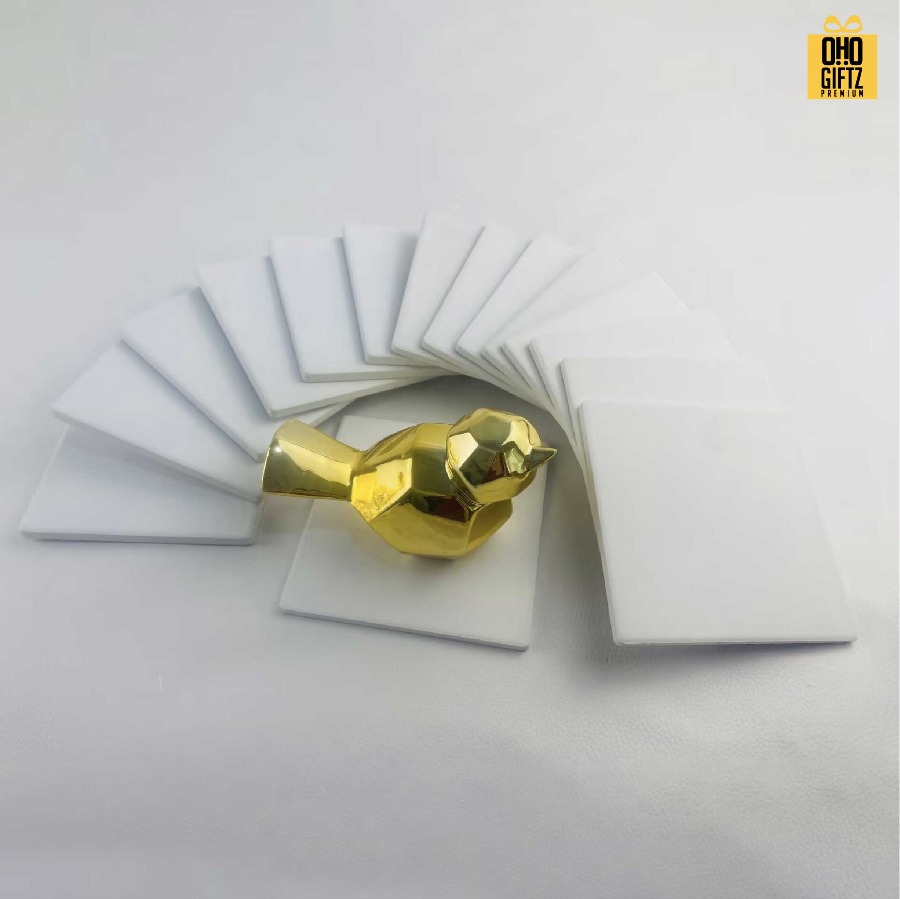 ที่รองแก้วเซรามิก พิมพ์ไม่จำกัดสี สกรีนโลโก้ได้ พิมพ์ภาพได้