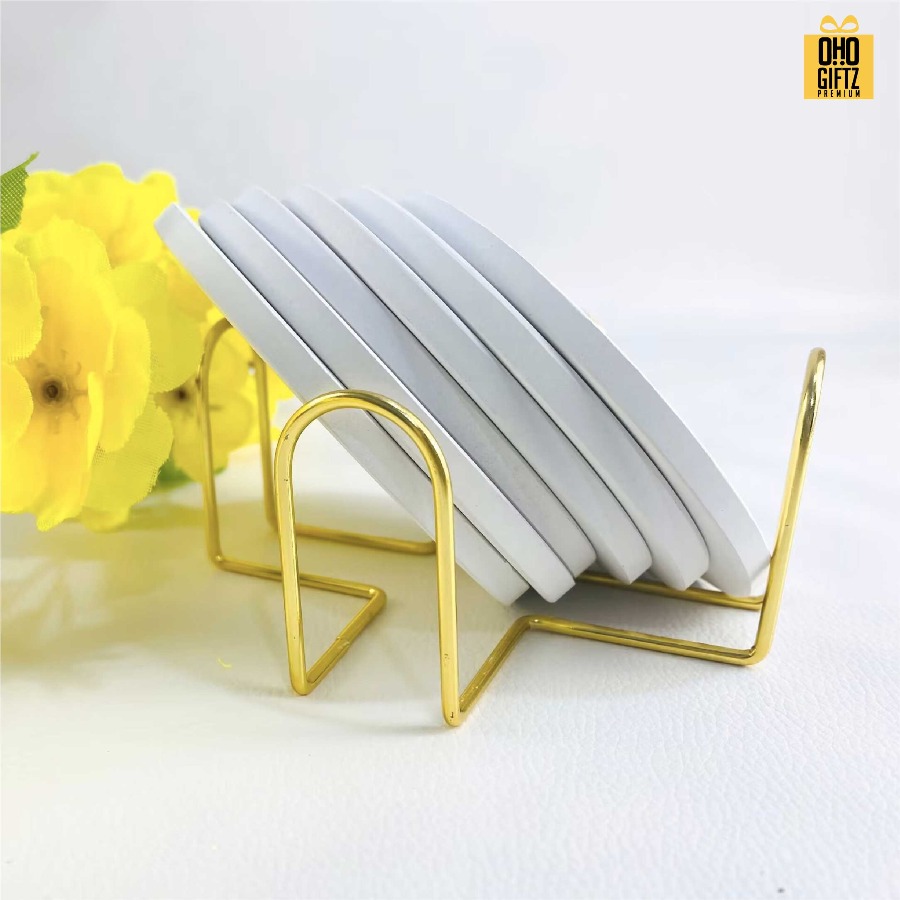 ที่รองแก้วเซรามิก พิมพ์ไม่จำกัดสี สกรีนโลโก้ได้ พิมพ์ภาพได้