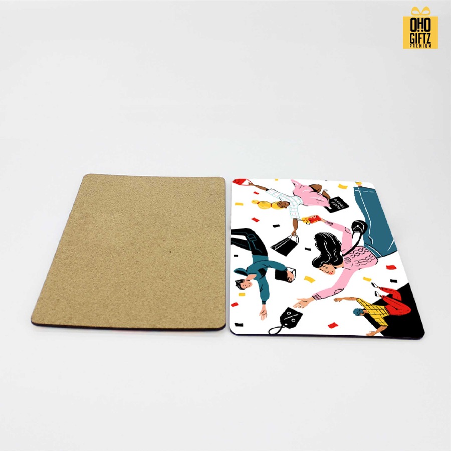 แผ่นรองจานไม้ MDF สกรีนไม่จำกัดสี สกรีนชื่อ ทำเป็นของพรีเมี่ยมได้