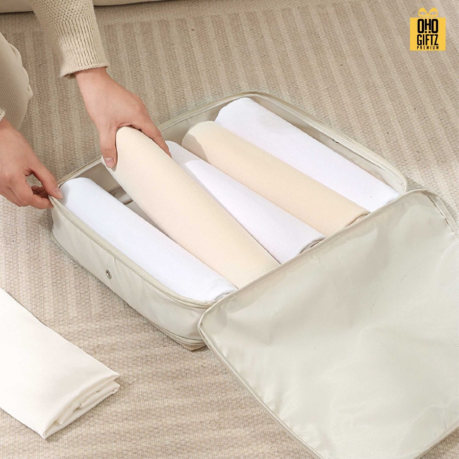 กระเป๋าใส่ผ้าห่ม มีหลายขนาด สกรีนชื่อ สกรีนโลโก้ ทำเป็นของพรีเมี่ยมได้