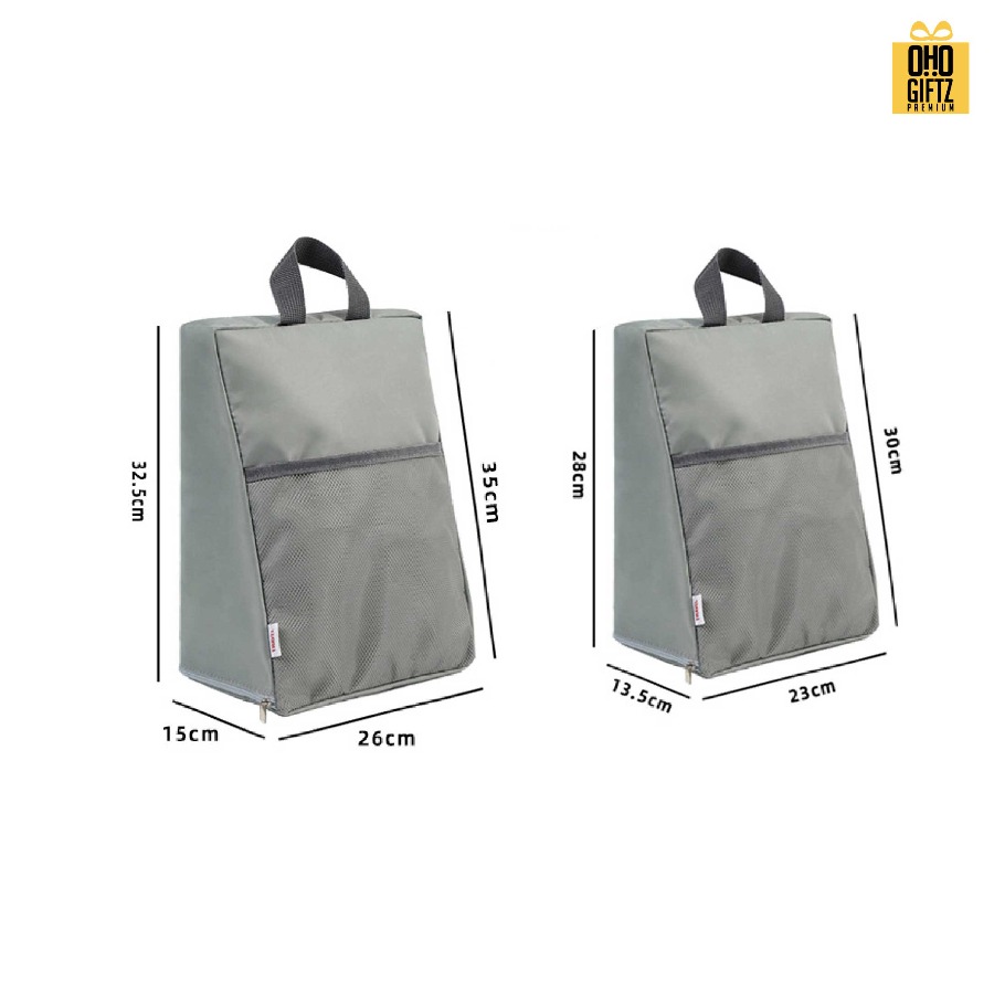 กระเป๋าใส่รองเท้าพกพาเดินทาง สกรีนโลโก้  ทำเป็นของพรีเมี่ยมได้