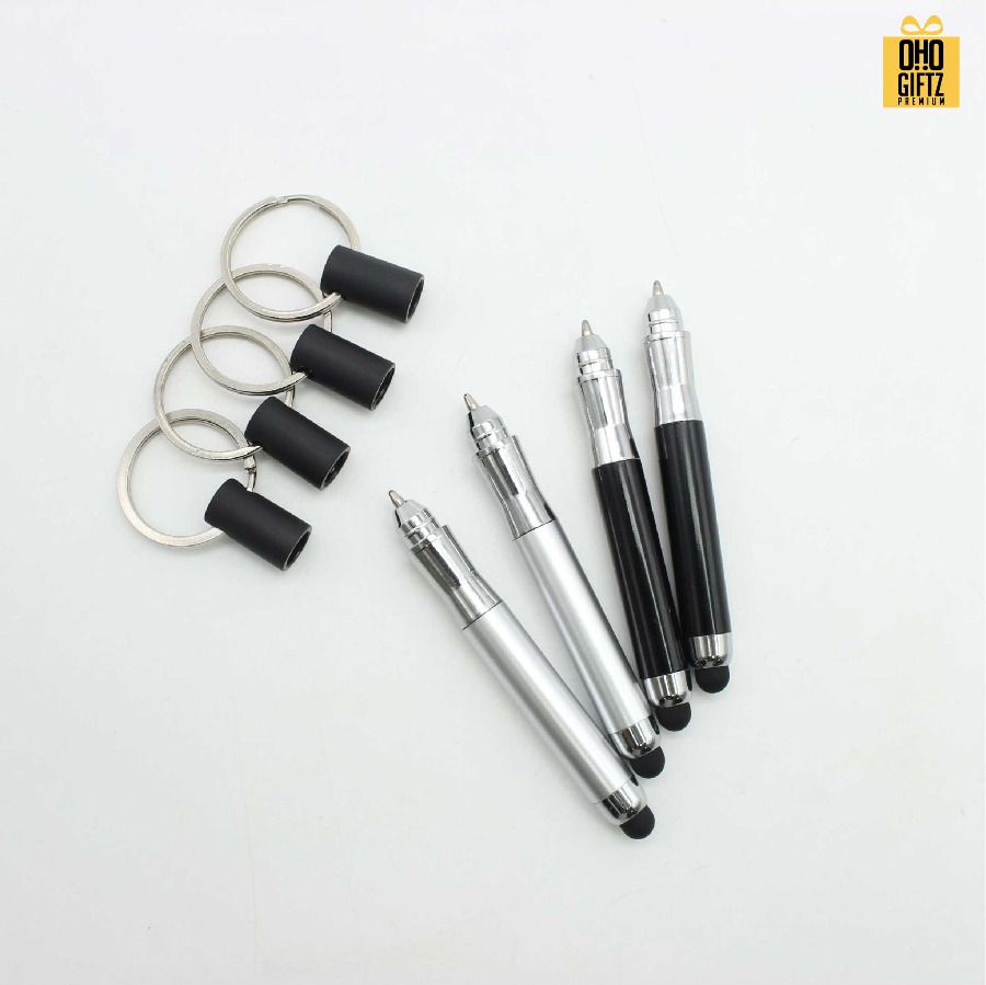 พวงกุญแจปากกาทัชสกรีน สกรีนโลโก้ ทำเป็นของพรีเมี่ยม ของชำร่วยได้