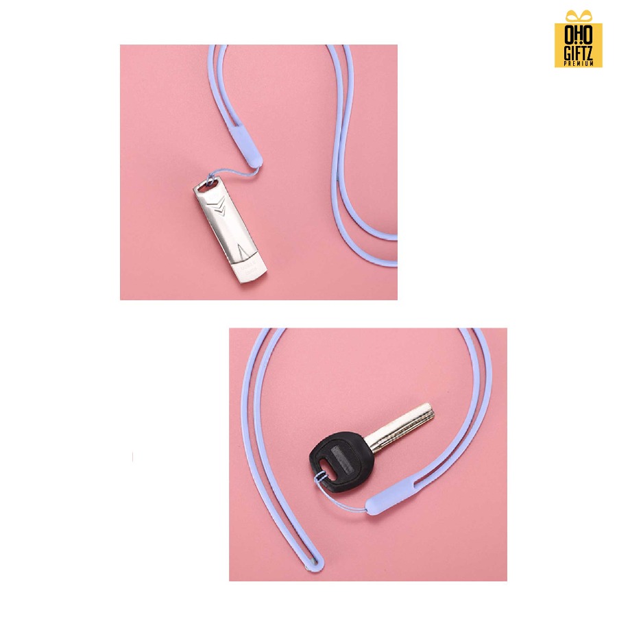 เชือกซิลิโคนคล้องมือถือได้ สกรีนชื่อ สกรีนโลโก้ ทำเป็นของพรีเมี่ยมได้ 