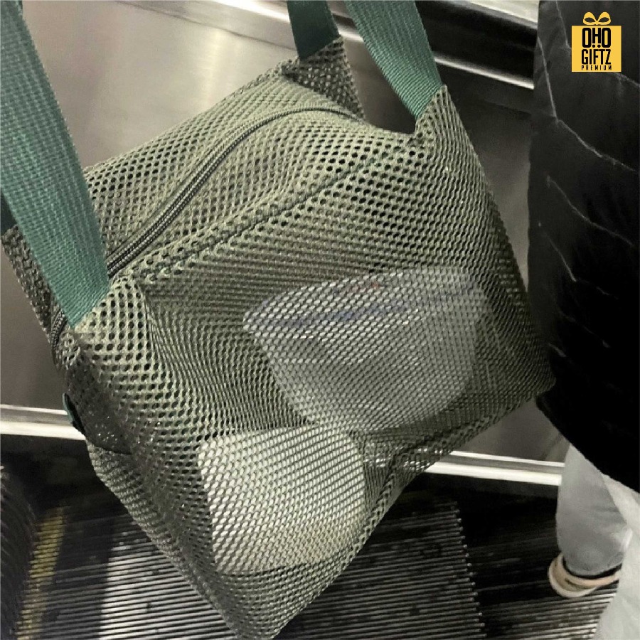 กระเป๋า PVC ตาข่าย สกรีนโลโก้ ทำเป็นของพรีเมี่ยมได้