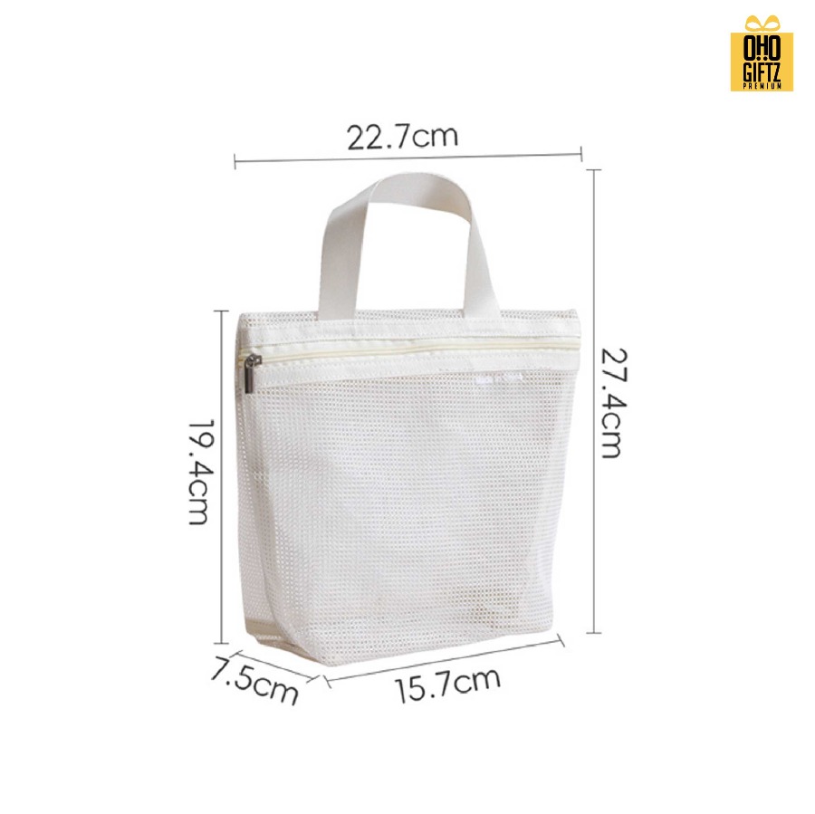 กระเป๋าตาข่ายไนล่อน สกรีนโลโก้ ทำเป็นของพรีเมี่ยมได้
