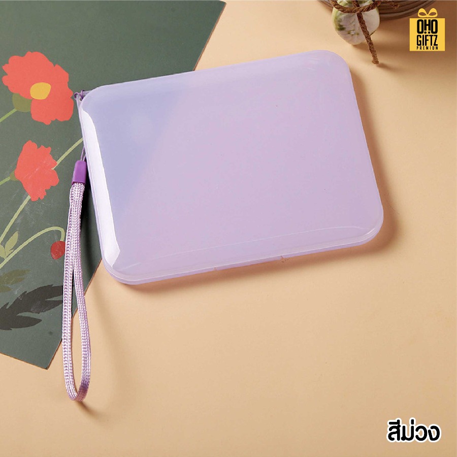 กล่องเก็บหน้ากากอนามัย สกรีนชื่อ สกรีนโลโก้ ทำเป็นของพรีเมี่ยมได้ 