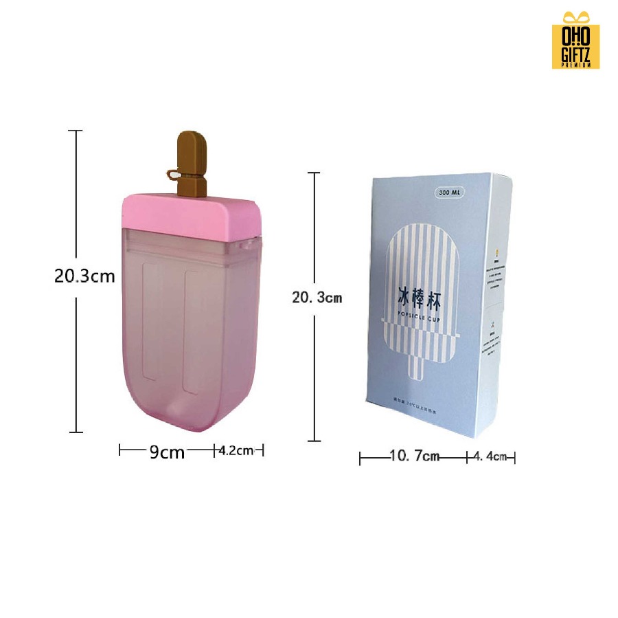 ถ้วยน้ำพลาสติกทรงไอศกรีม สกรีนโลโก้ ทำเป็นของพรีเมี่ยมได้