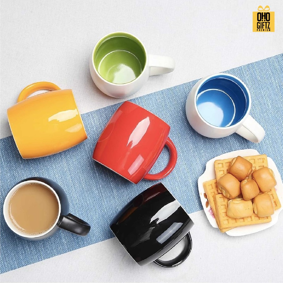 แก้วเซรามิคทรงถังไวน์ สกรีนชื่อ สกรีนโลโก้ ทำเป็นของพรีเมี่ยมได้