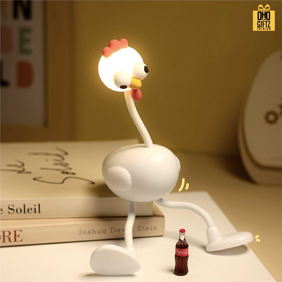 โคมไฟไก่ชิค ดัดแขนขาได้ สกรีนโลโก้ ทำเป็นของพรีเมี่ยม ของที่ระลึกได้