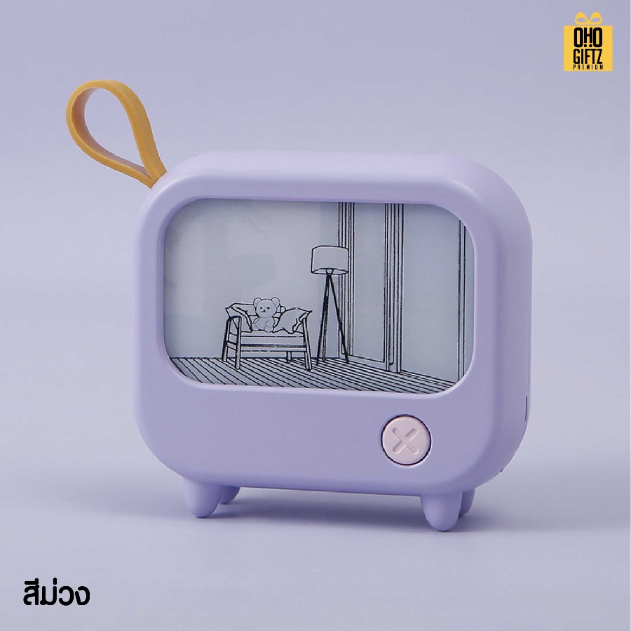 โคมไฟตั้งโต๊ะทรงทีวี มีวิว สกรีนโลโก้ ทำเป็นของพรีเมี่ยม ของที่ระลึกได้