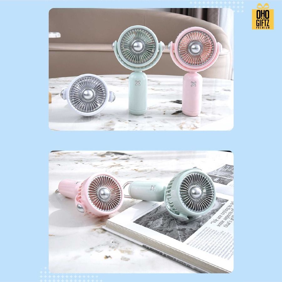พัดลมพกพาขนาดเล็ก ชาร์จ usb  สกรีนโลโก้ ทำเป็นของพรีเมี่ยม